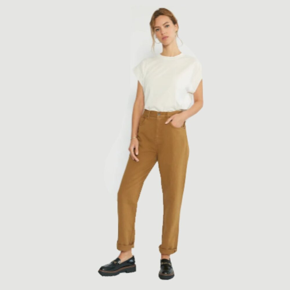 ÉTICA Bryce Pinch Waist Boyfriend in Tapenade NWT - Picture 4 of 12